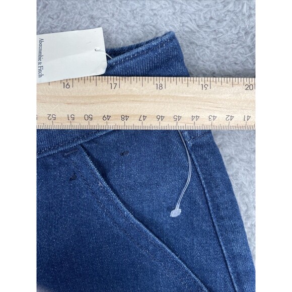 Abercrombie & Fitch Jeans Womens Size 32/14 Mid-Rise Curve Love Baggy DK Wash - Picture 6 of 10